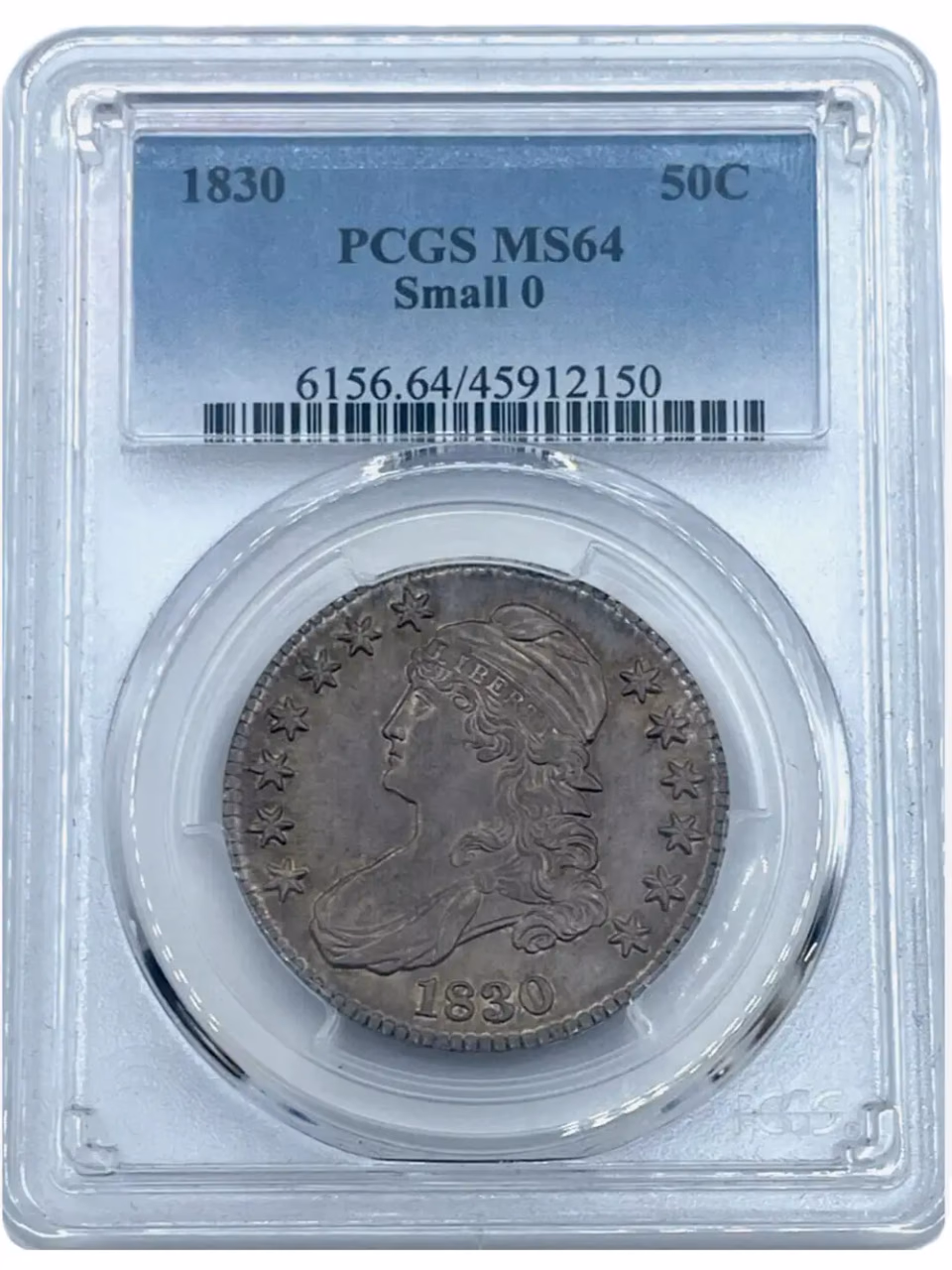 1830 Capped Bust Half Dollar 50c PCGS MS 64 primary image
