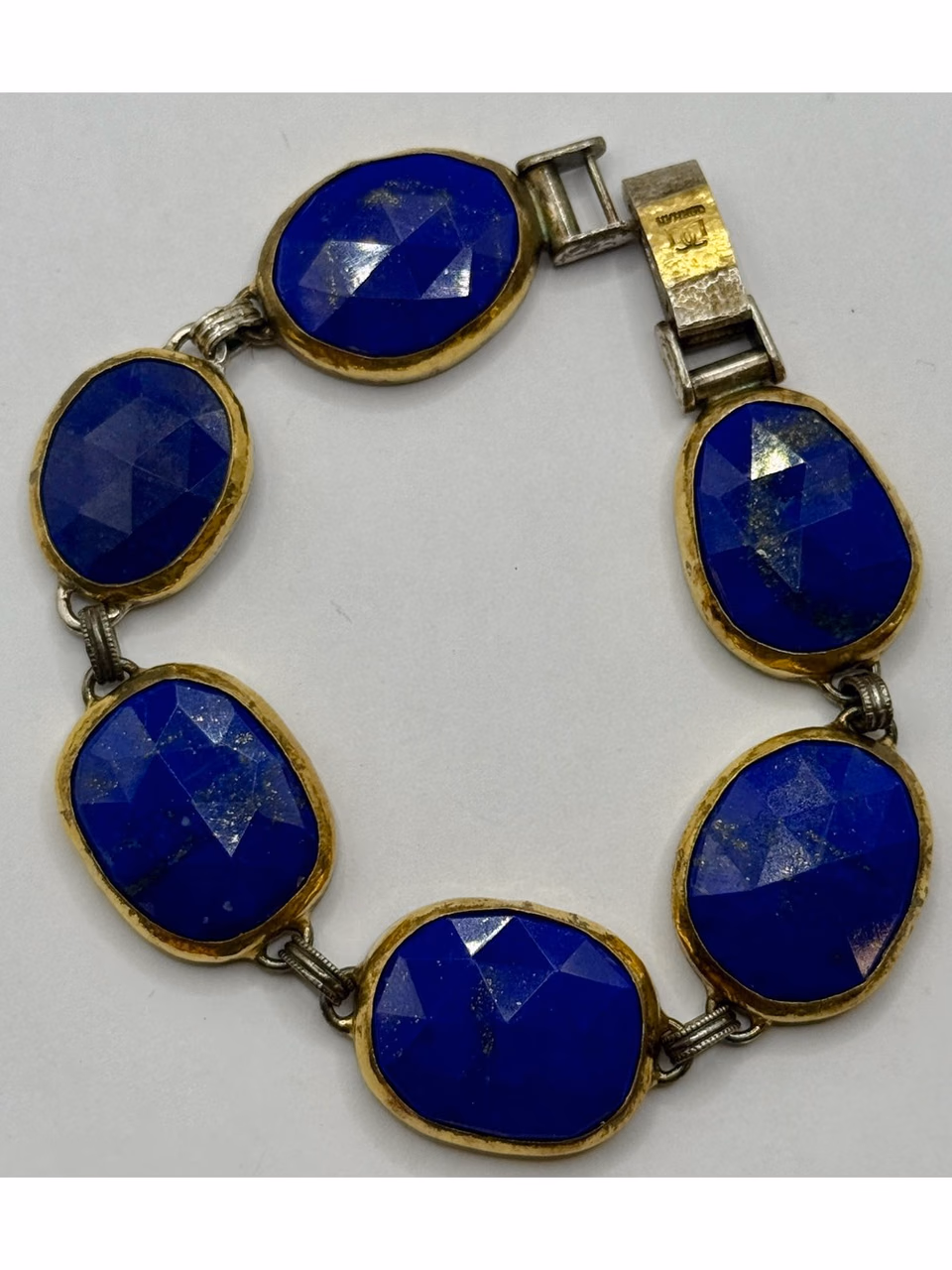 Gurhan Sterling Silver & 24K Yellow Gold Bracelet, Lapis Lazuli, 8.75" primary image