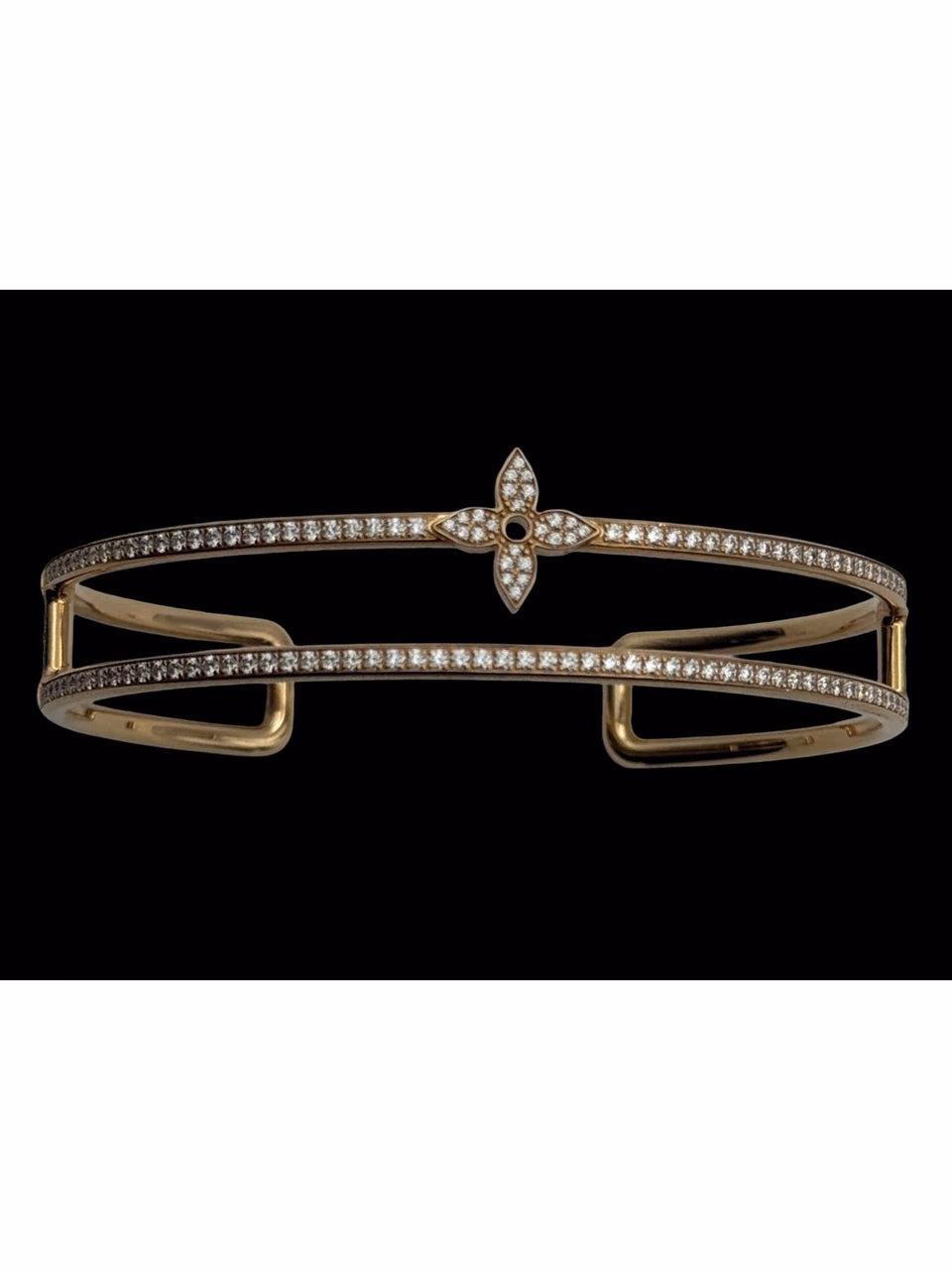 Louis Vuitton 'Idylle Blossom' Two-Row Bracelet, 18K Pink Gold/Diamonds, M. primary image